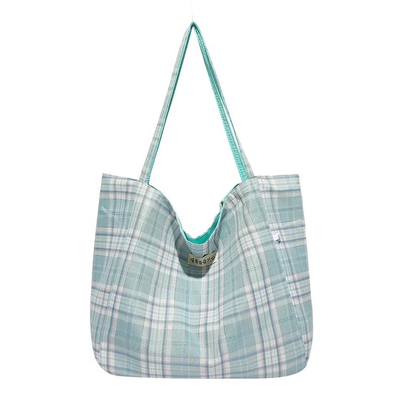 CANVAS Soft Thread Zipper Top-Handle Bags 2025 Fashion Versatile Youth Women's Handbags Large Capacity Patchwork Women's Bags
