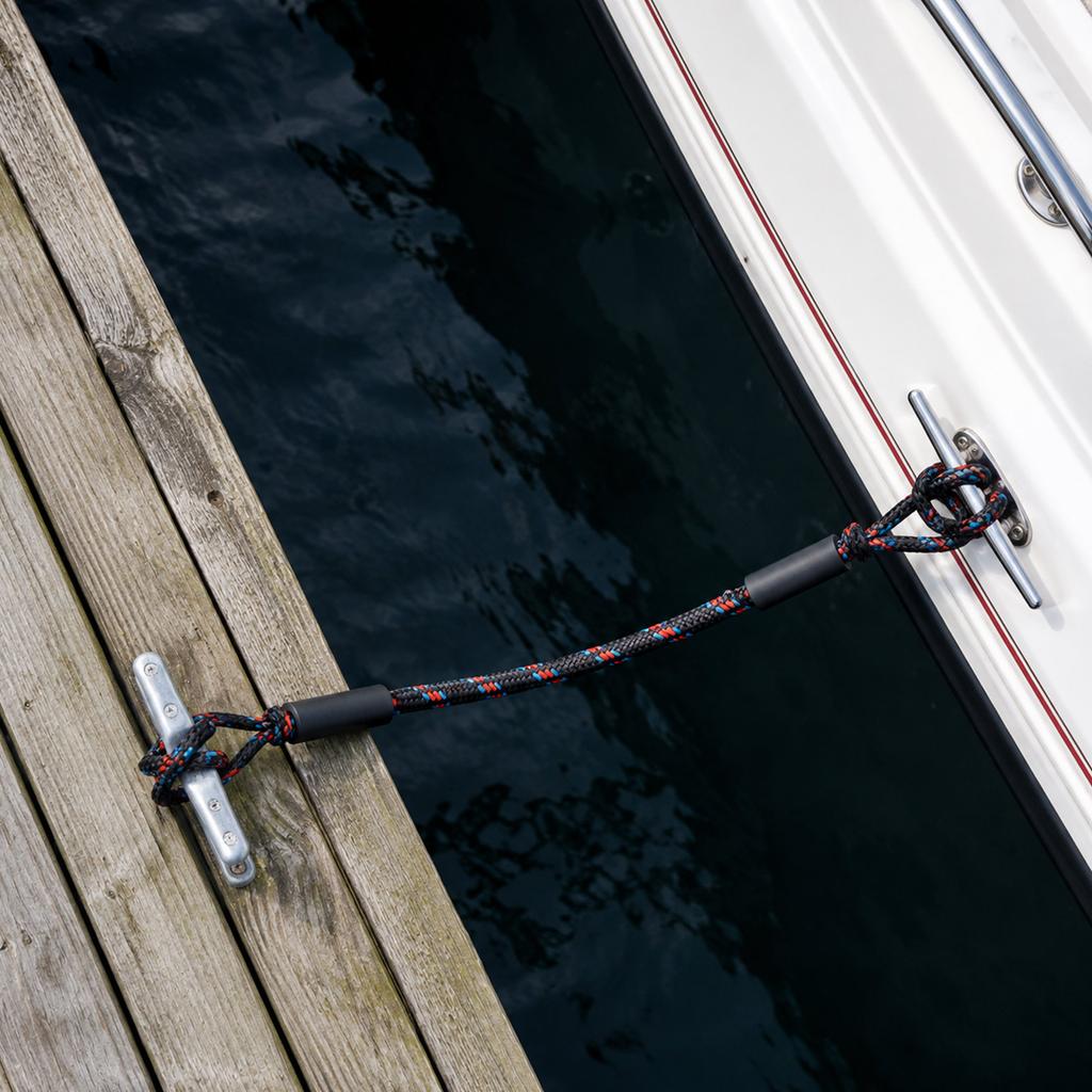 Bungee 2ft 60cm, Corda Elastica per Docks con Ganci, Corda per Fissare Barche e Kayak