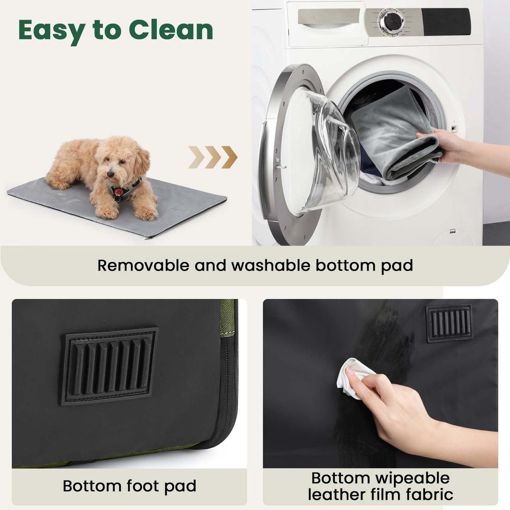 Pecute Soft Pet Crate for Cats and Foldable Dog Breathable Pet Transport Car Dog Pet with Portable with for Going Small and Medium Dark 61 Cm X 45 Cm