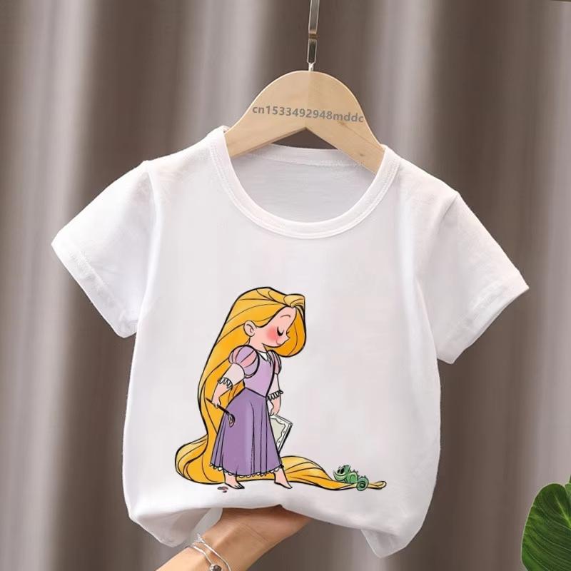 Hot Selling Little Princess Ariel Jennifer Cinderella Printed Childrens Unisex Women Tshirt Cotton Tshirt Summer