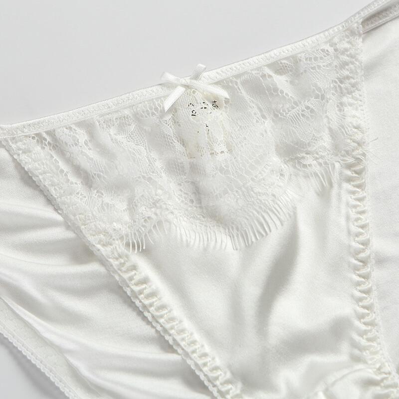 Jinsanta Women's Silk Lace Low-Rise Briefs
