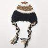 Colorful Knitted Beanie Women's Autumn and Winter Striped Color Matching Ear Protection Warm Face Small Hat