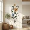 2D Wall Decoration Plate Country Style Flower Garden Decoration Decoration Crafts  Home