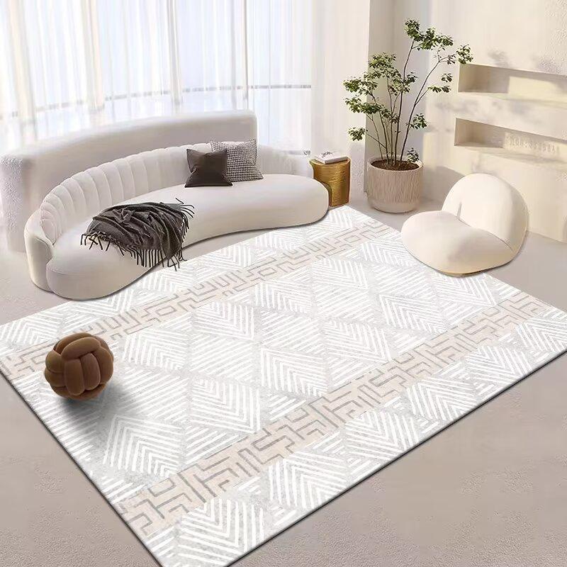 Nordic Large Carpets for Living Room Light Luxury Decor Non-slip Soft Mats Bedroom Lounge Area Rugs