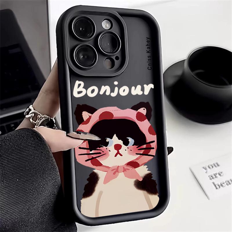 Sleep Cat Soft Phone Case For Samsung Galaxy S24 S23 S22 Ultra S21 FE A14 A52 A32 A33 A13 A53 A34 A54 A15 A35 A55 Silicone Cover
