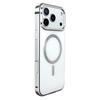 For iPhone 17 Pro Case Metal TPU Frame PC Back Phone Cover Compatible with MagSafe
