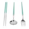 Sturdy Rustless Steel Flatware Set with Box Practical Metal Spoon Multi Use Smooth Dinner Tool Travel