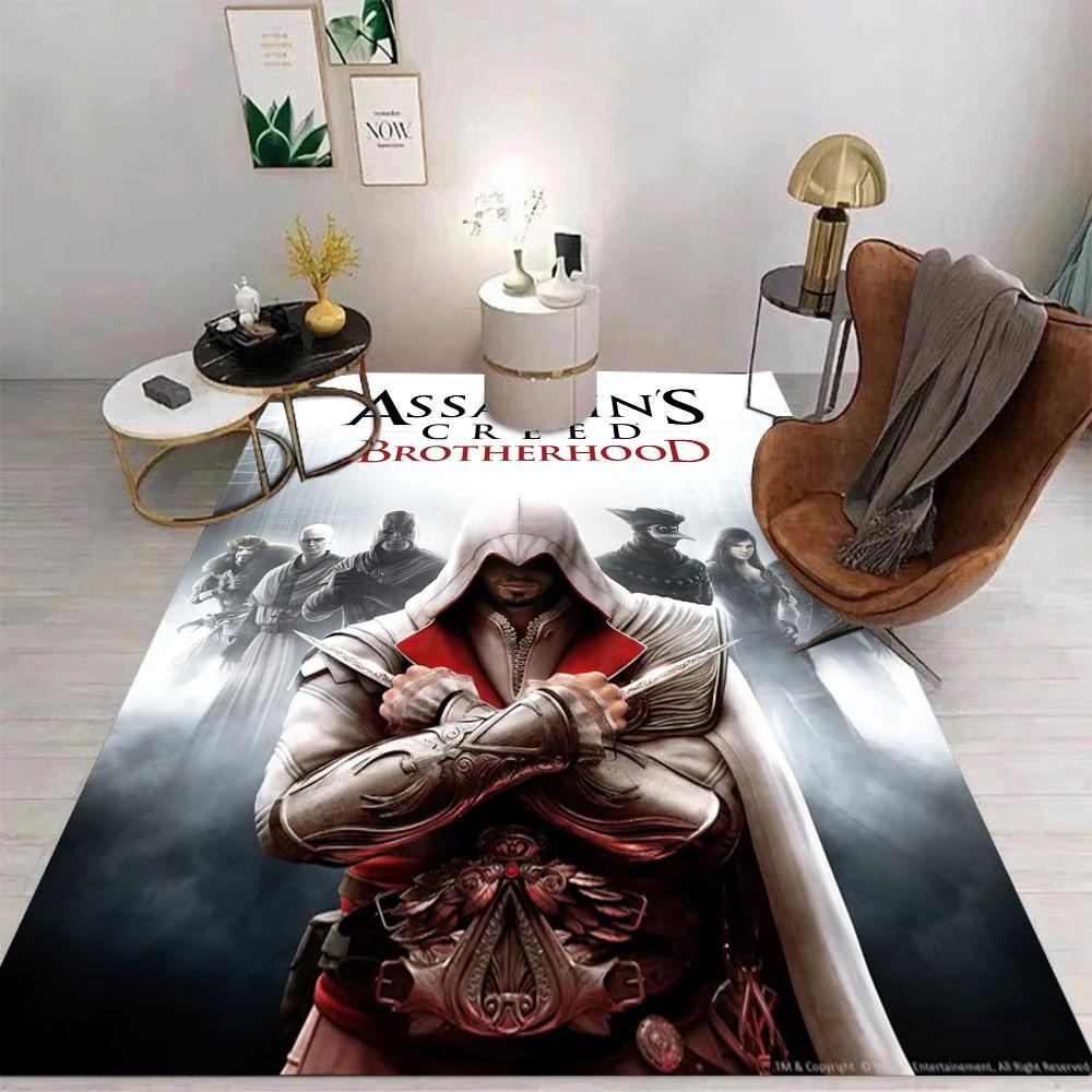 Assassins Creed 3D Printed Carpet for Living Room Decor The Game Leap of Faith Gaming Bedroom Area Rug Aesthetic Decor Foot Mats