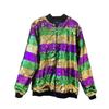 Festive 2023 Multicolor Sequin Gradient Zip Jacket