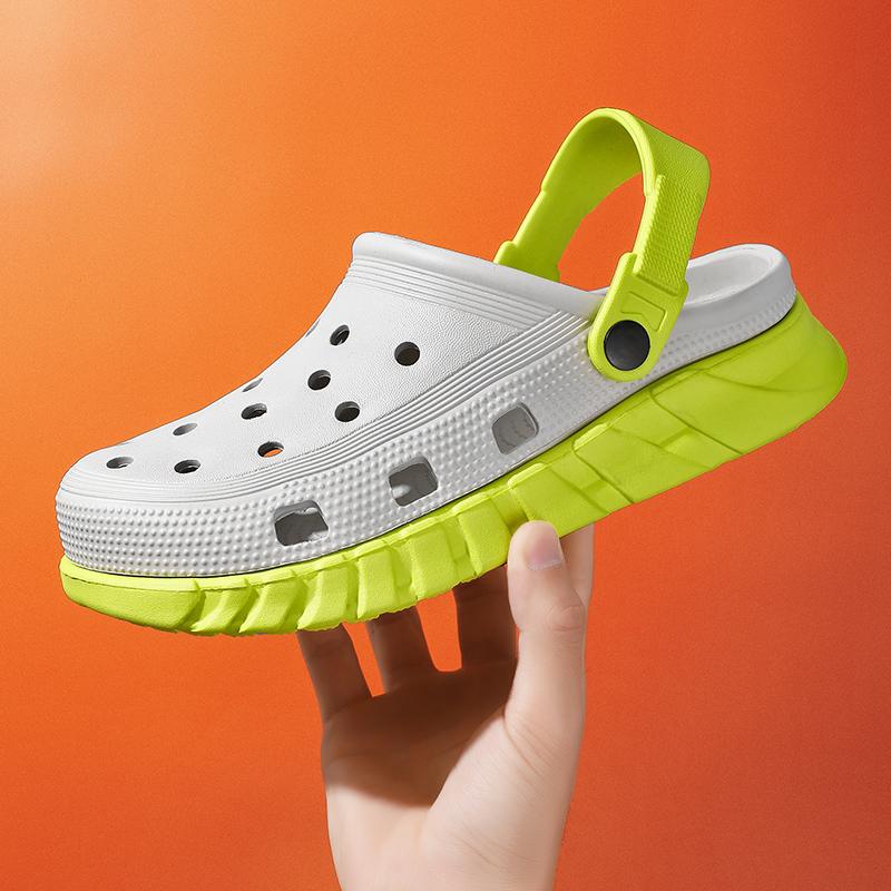Summer Sandals Men's Blade Sandals Clogs Quick Dry Casual Home Slippers Hole Shoes Garden Shoes Beach Sandals Mules Bathroom Slippers