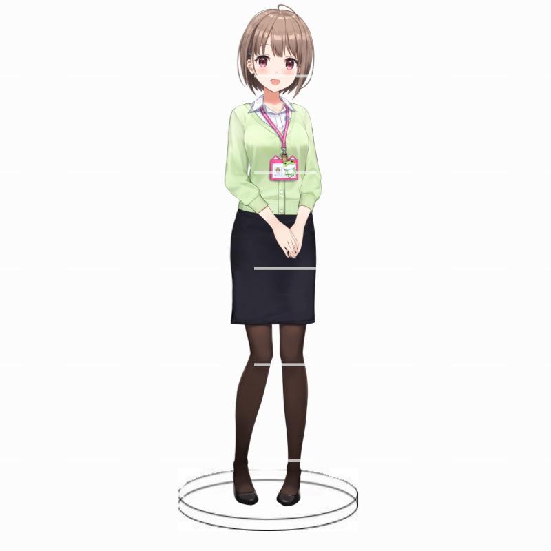 Animation Hololive anchorwoman acrylic insert card white blowing snow summer color festival animation peripheral decoration