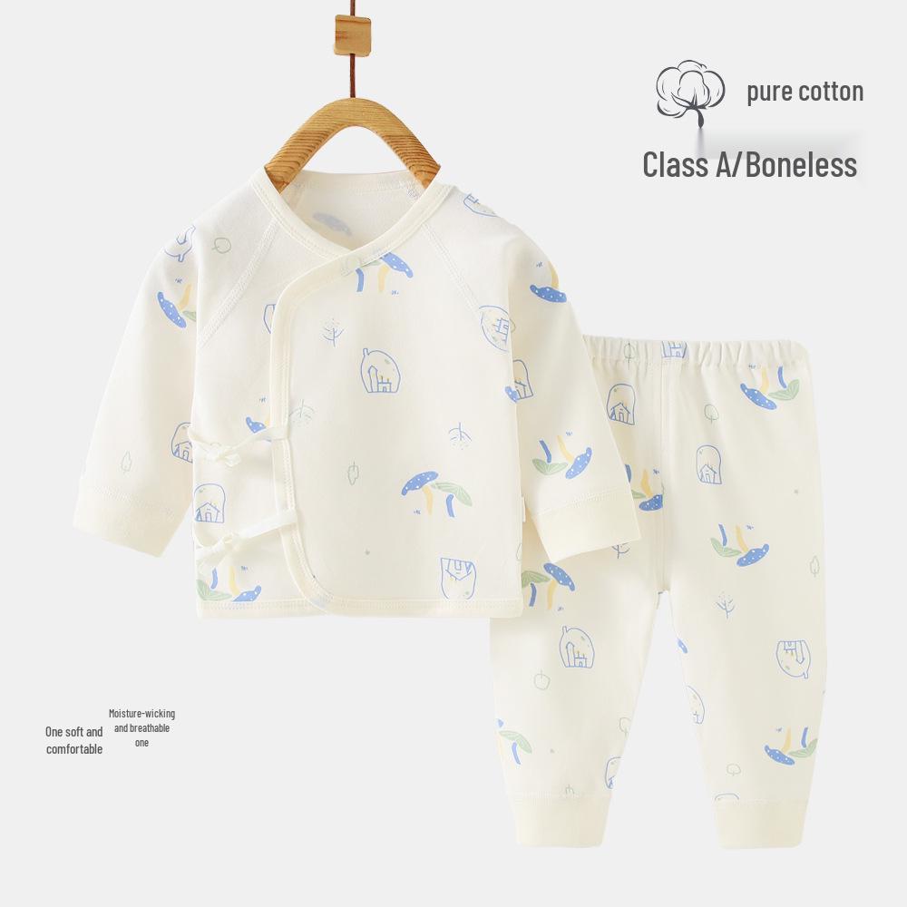 Set di Vestiti Autunnali per Bambini: Pantaloni in Puro Cotone e Abito da Monaco con Allacciatura Senza Osso