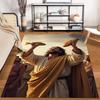 A Jesus Print Non-slip Rug Holding Food, Perfect for Use In the Living Room and On Bedroom Sofas.