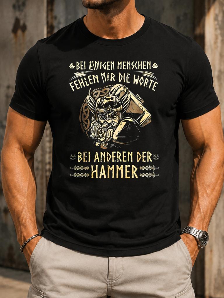Gerunisex Hammer Joke With Warrior For People Who Leave One Speechless Graphic Featuring A Bold Unisex All TShirt