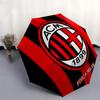 AC Milan, Forza Milan- Automatic Opening and Closing, 8-rib Structure Portable Umbrella, Suitable for Men and Women in All Seasons - Perfect