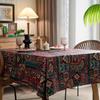 Tischdecke aus der Miao-Ethnie mit fester Textur, bunten Jacquardmustern und ohne Rüschen, geeignet für Tische im amerikanischen Stilxzj