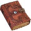 Leather Book of Shadows:  Spell Grimoire - Deckle Edge Paper