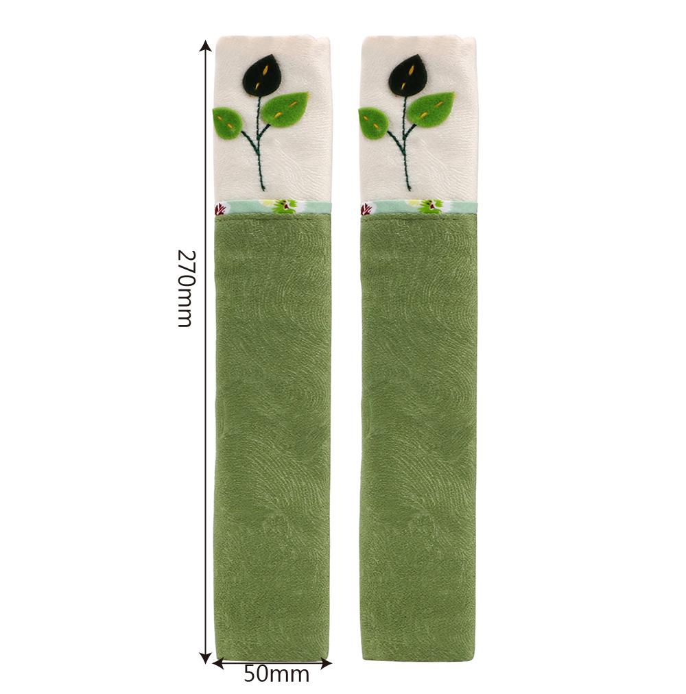 Kitchen Appliance 1 Pair Oven Door Handle Cover Handles Anti Skid Protector Gloves Refrigerator Door Knob Cover Cotton