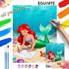 Digital Oil Painting Diy Oil Painting Mermaid Undersea Hand Painting Living Room Bedroom Decoration Painting