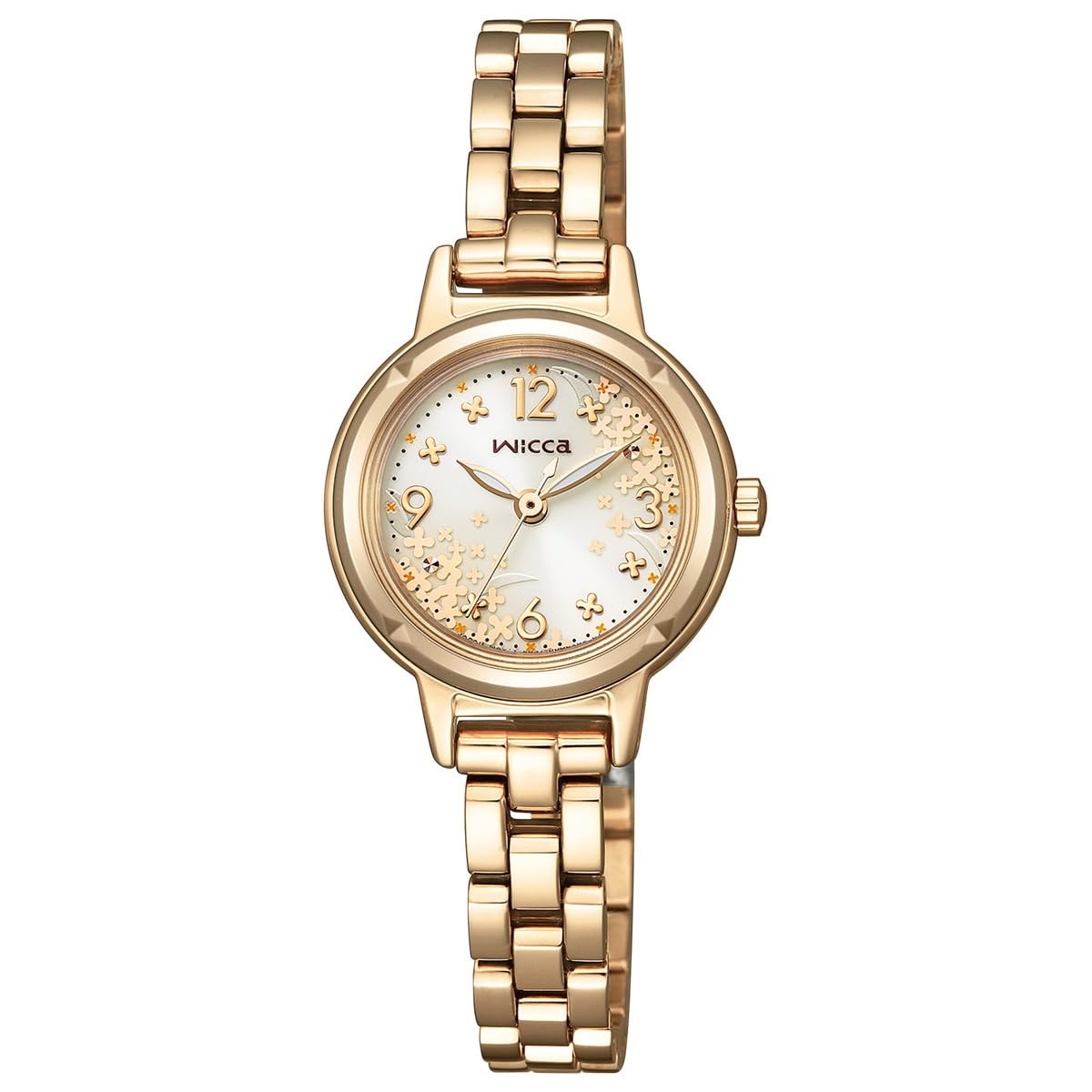 

Citizen Wicca Osmanthus Limited Edition Solar со сменными золотыми вторыми часами, Технологии, Водонепроницаемые, Ремешки, 2-way Solar, Стрелочные, Подарок, KP3-627-91,