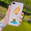 50Pcs Cute Capybara Stickers Notebook Laptop Phone Luggage Skateboard Car Bike Cartoon Brown Animals Sticker For Kids Toy
