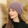 Neue Frauen Winter Hut Street Fashion Warm Beanie Hut Für Weibliche Casual Perle Dekoration Gestrickte Hut