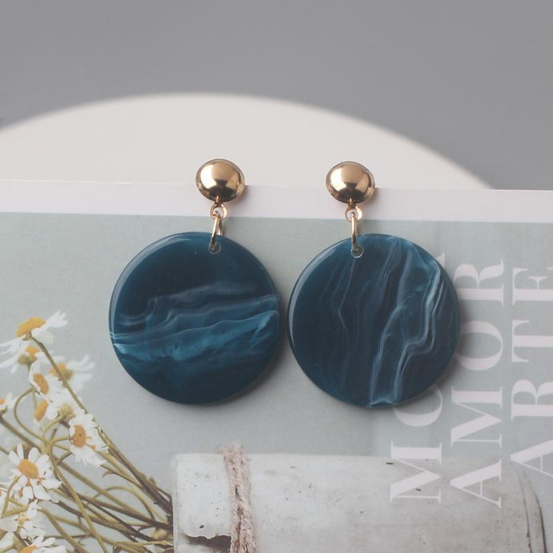 Acrylic Women Dangle Earrings Hollow Geometric Statement Pendants Drop Earrings Leopard Stripe acrylic earrings novelties
