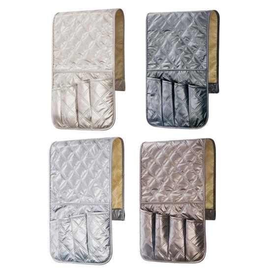 Storage Bag Sofa Armrest Organizer with Multiple Pockets Wear Resistant Non-Slip Armchair Caddy Couch Armrest