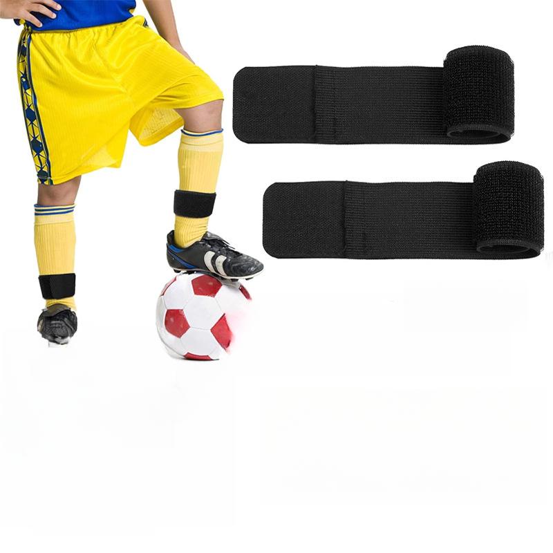 

Football Fixation Strap Adjustable Shin Leggings Strap Non-slip Football Plate Strap Adult Children s Foot Guard Average size чорний