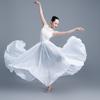 Modern Chinese Style Xinjiang Chiffon Dance Skirt - 720° Flowing Performance Skirt
