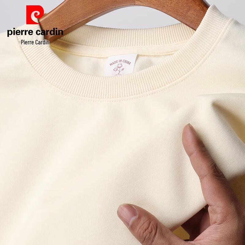 Pierre Cardin Men's Solid Round Neck Pullover Sweatshirt