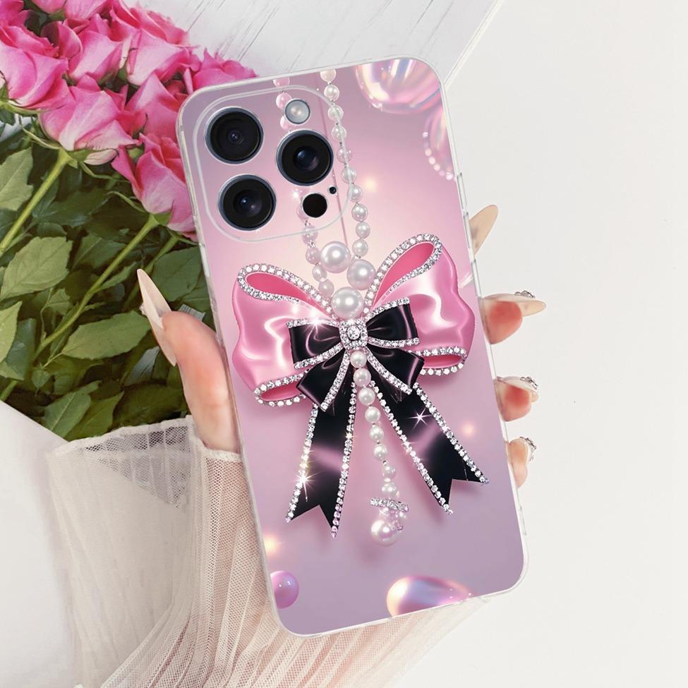 Casing For iPhone 15 Pro Max Cover Fashion Cartoon Cute Funny Painted Silicone Case A2849 A3105 A3106 A3108