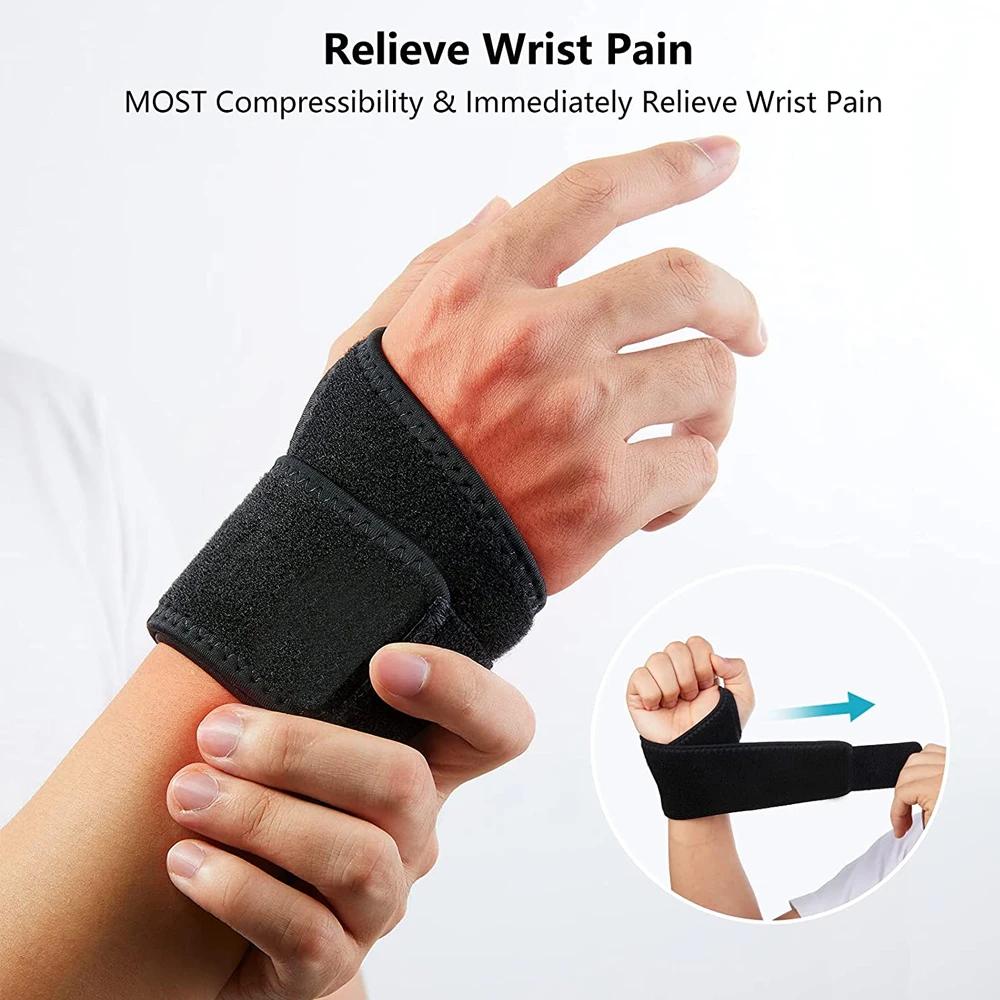 Durable And Safe 1 Pc Wrist Band Support For Adjustable Wrist Bandage Brace For Sports Wristband Compression Wraps Tendonitis Pain Relief