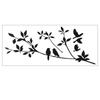 Black Movable Wall Sticker 58x24cm Waterproof Wall Sticker Adhesive Wall Sticker  Living Room Decor