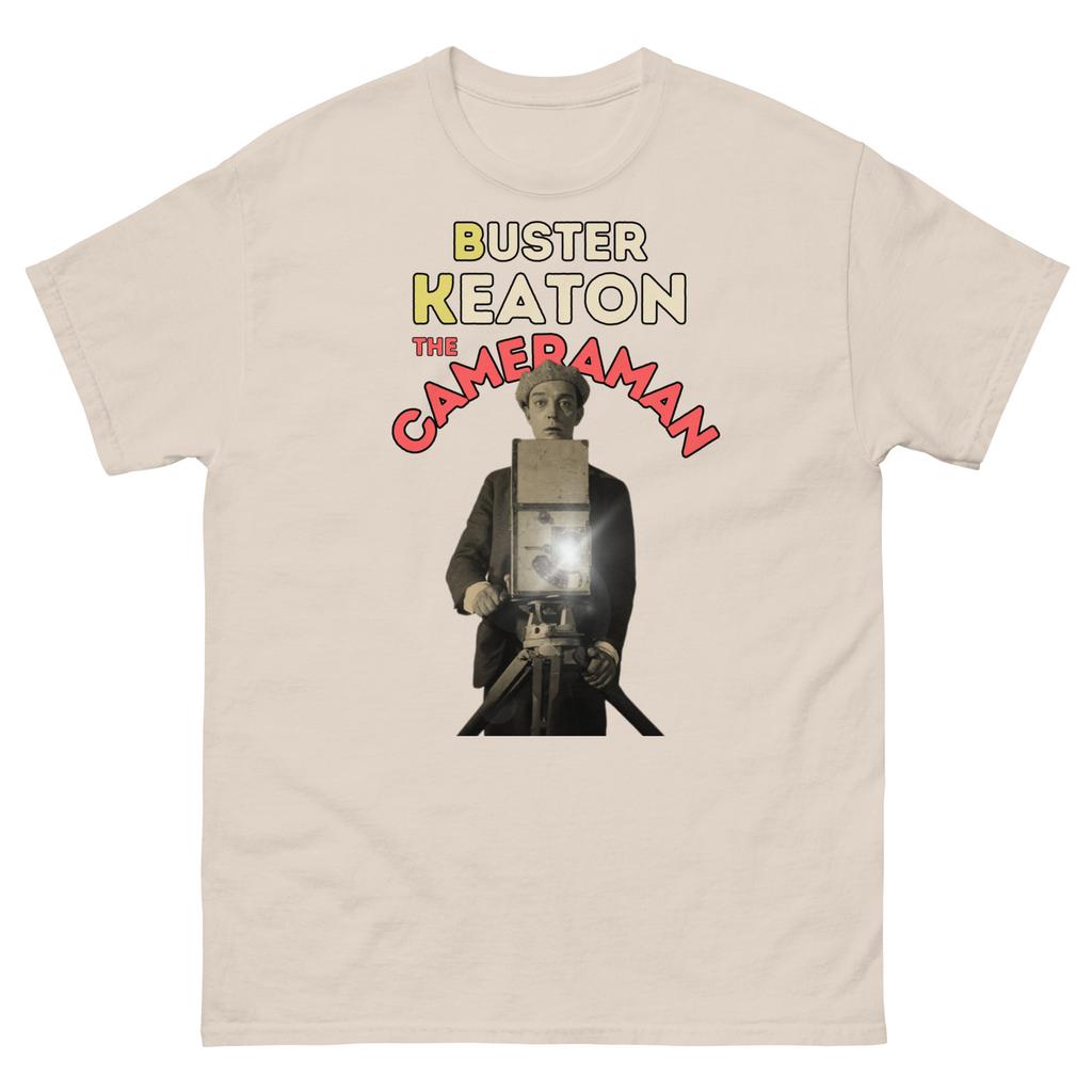 Buster Keaton T-Shirt | Stummfilmlegende | Vintage Film Grafik T-Shirt