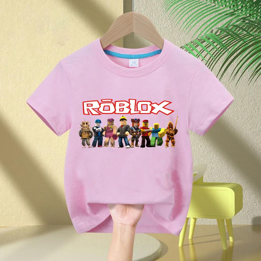 Sommer Mode Kurzarm Top Jungen und Mädchen Top Spiel Streetwear Weiß Kinder T-Shirt