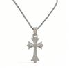 Iced Out Cross Pendant Moissanite Copper Hip Hop Necklace For Men Women