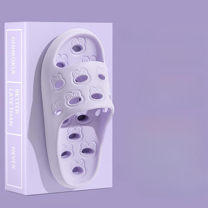 Fashion Ladies Summer Slippers Non slip home use odorless Shoes Men Indoor household slippers Water leakage Quick drying couple sandals