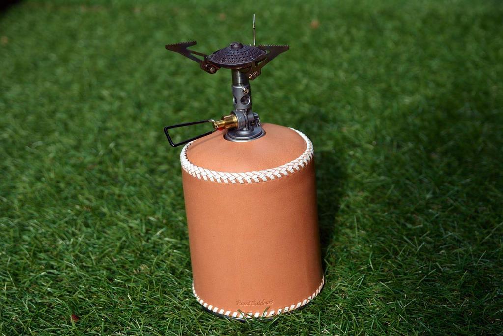 Roost Outdoors [Made from genuine leather] [Intricate double stitching] OD Can Gas Can Cover (Double Stitch Type) Gas Can OD Can Cover Leather Genuine