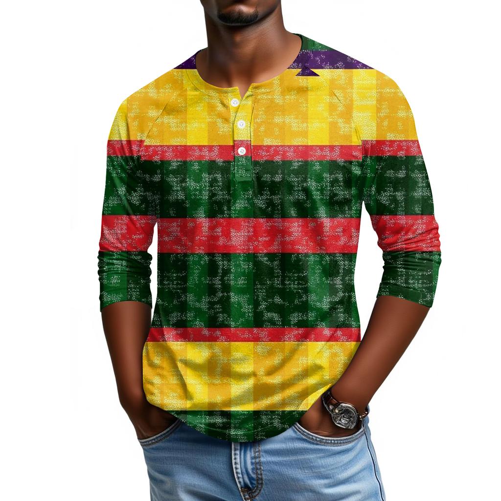 Men's Raglan Sleeve Three-quarter Sleeve Top