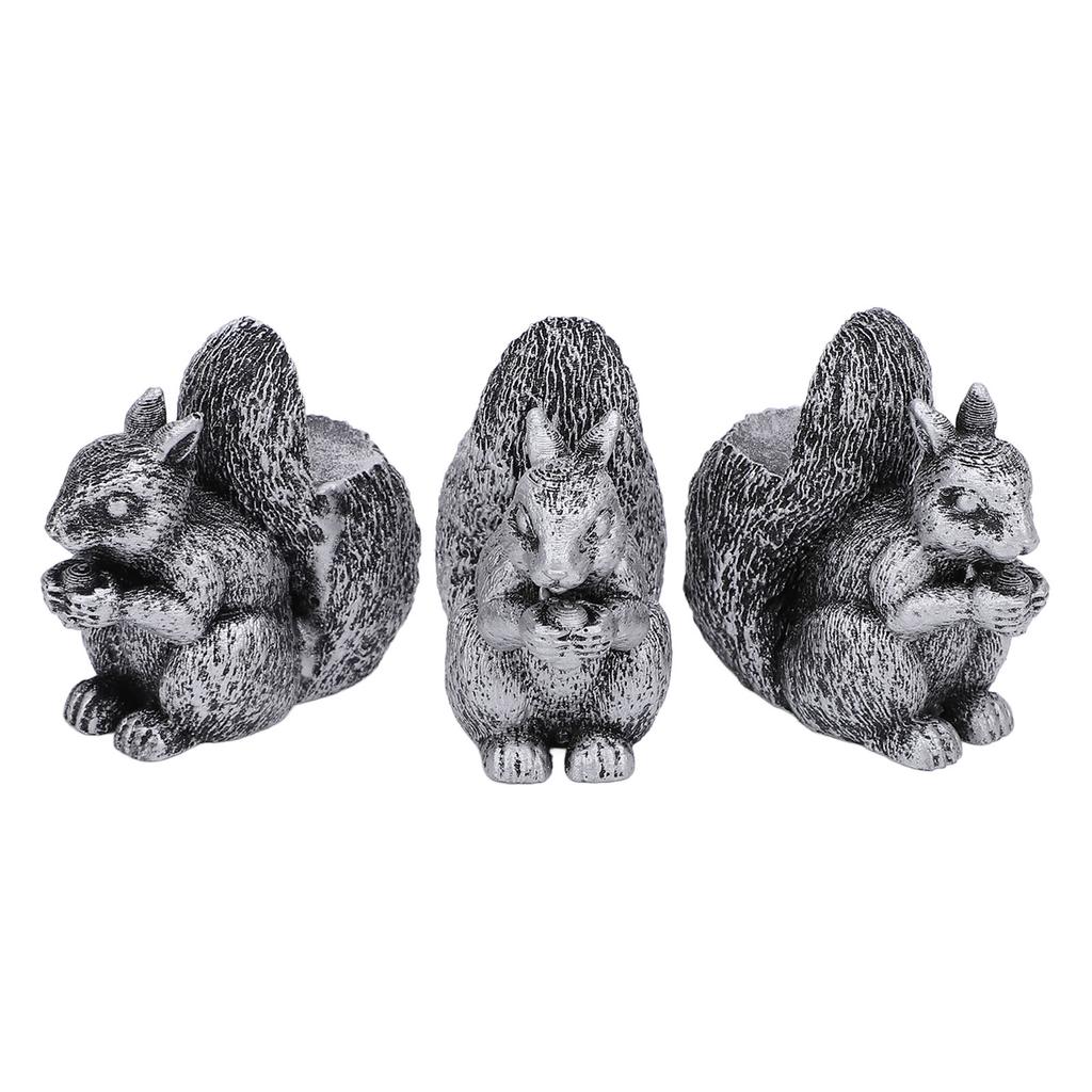 3PCS Flower Pot Decorative Feet Resin Animal Statue Plant Pot Support Feet Planter Riser for
