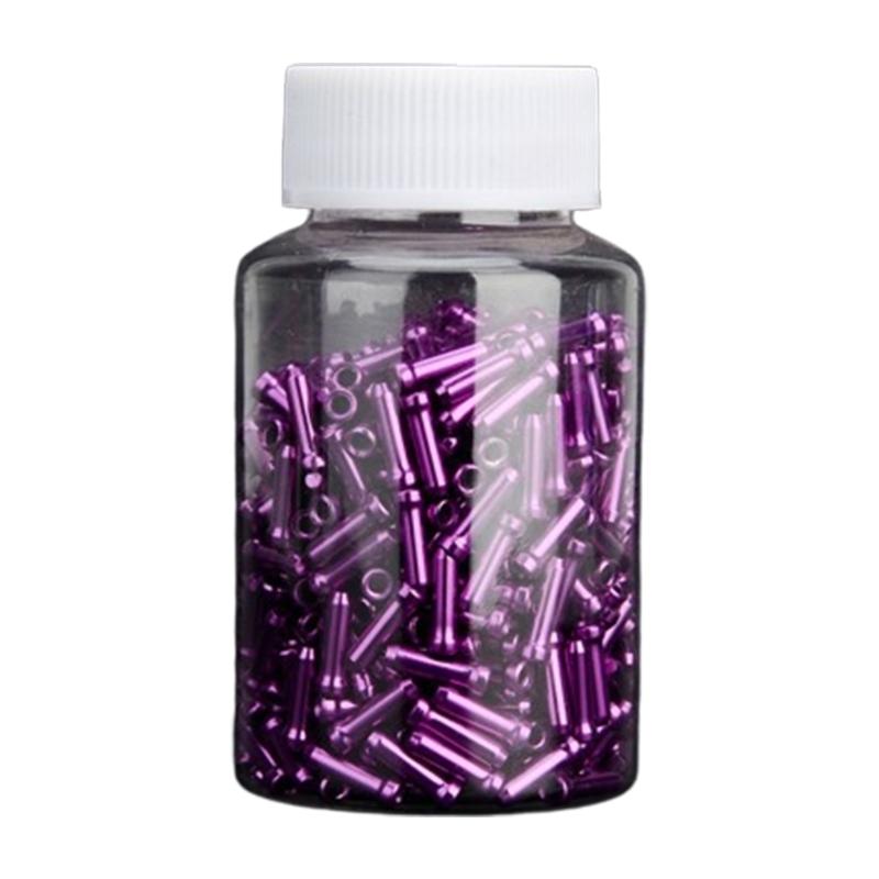 500Pcs Aluminum Alloys Bikes Cable End Caps Mountain Bicycles Brake End Cover Cable Tip Brake Wire End Caps