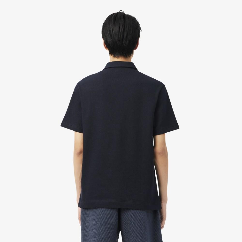 [Lacoste] Men's Crepe Short-Sleeve Polo Shirt DH1969-56G350