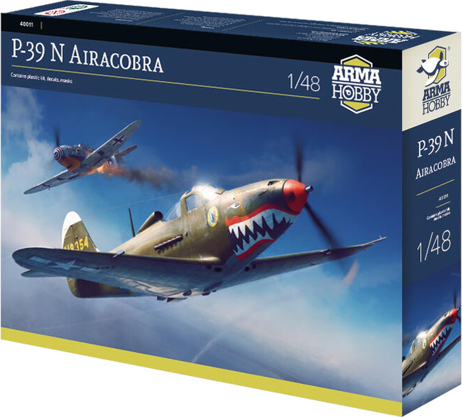 

Пластиковая модель самолета Alma Hobby American Airacobra ADL40011 1/48 P-39N