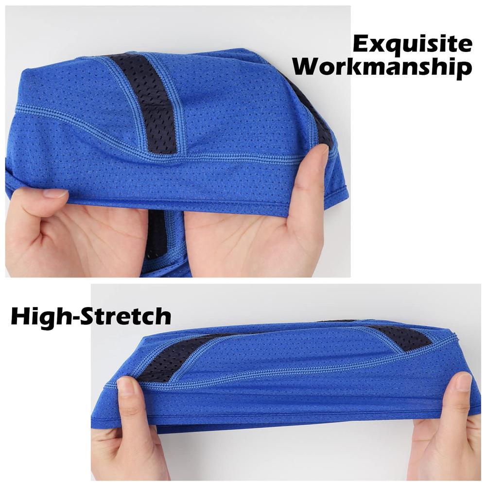 2pcs/set Summer Sun Protection Combination Pack Mesh Breathable Cap and Elastic Knitted Arm Cover Sports Running Hiking Cycling