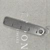 Portable Stainless Steel Mini Ruler Anti Lost Small Size Metal Ruler Keychain Mini Straight Ruler School Supplies