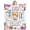 Happy Birthday Gift Blanket Gift for Women Four Seasons Multifunctional Flannel Blanket