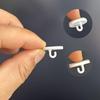 9/18Pcs Ceiling Hanging Mini Hook Self Adhesive No Drilling, Traceless Storage Hooks, Multi-Purpose For Bedroom Dormitor