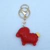 2027 Lunar New Year Goat Pendant Durable Pu Sheep Keychain Bag Decor Gift For Friends