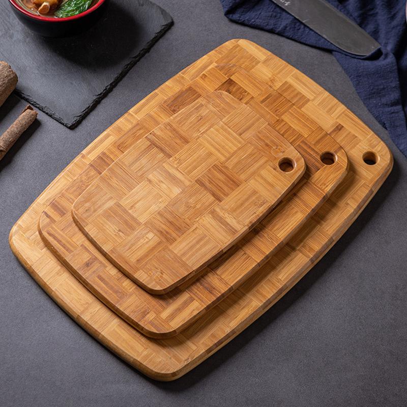 Hochwertige Naturholz Nahtlose Verarbeitung Stirnholz Küchen Lebensmittelhacken Schneidebrett für Mahlzeitenvorbereitung und Charcuterie Servieren